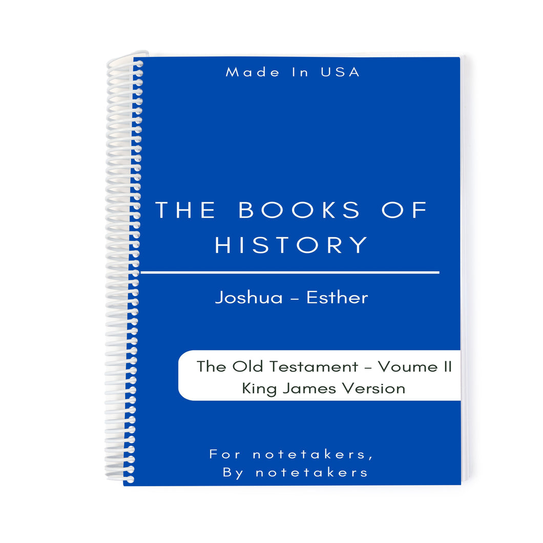 The Old Testament Volume II - The Books of History - Spiral Bound Bible