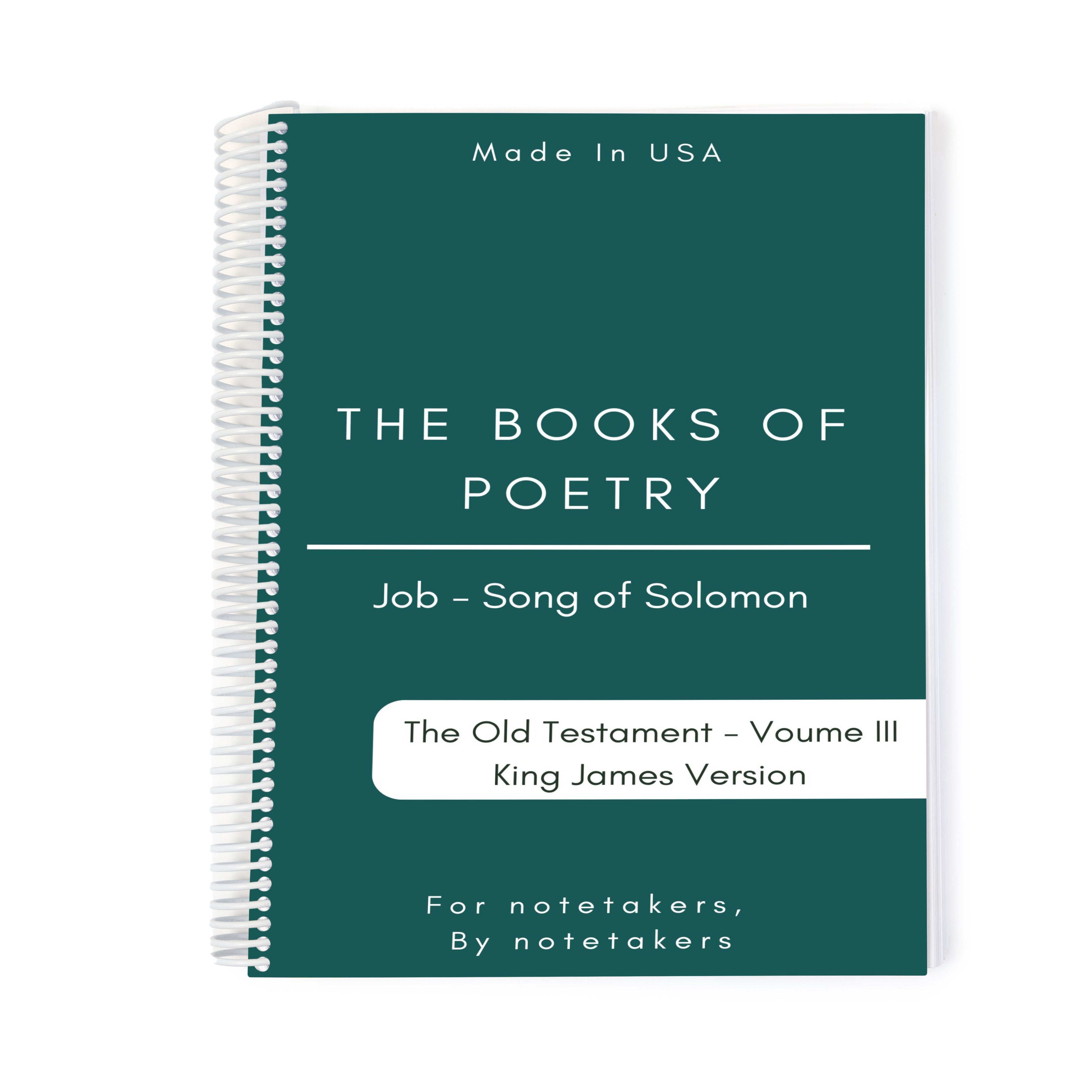 The Old Testament Volume III - The Books of Poetry